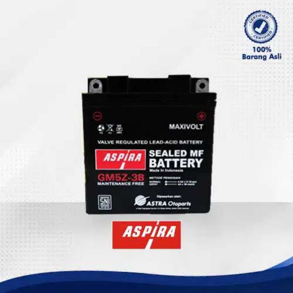 aki aspira gm5z3b mf kering/aki motor aspira gm5z3b
