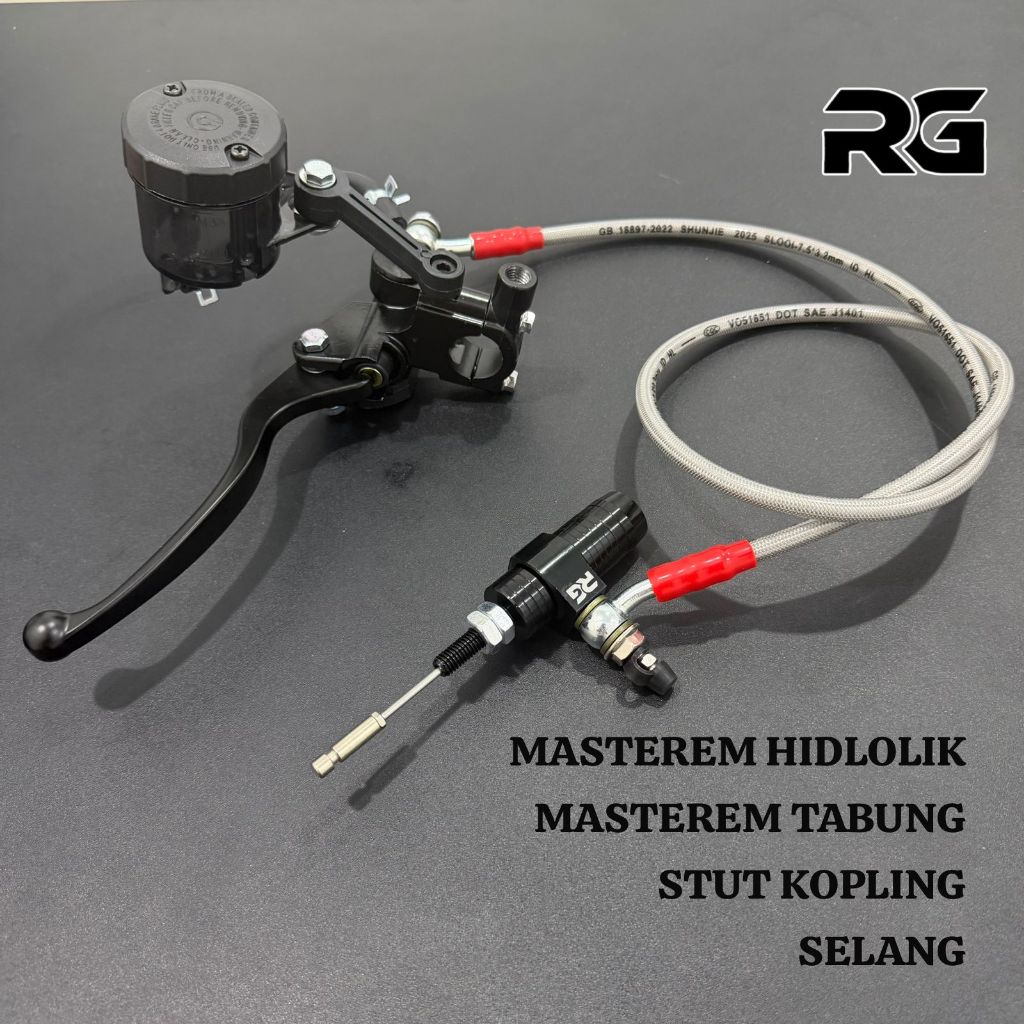 paket stut kopling selang 95cm 130cm paket hidrolik kopling satria fu mx king ninja cbr vixion