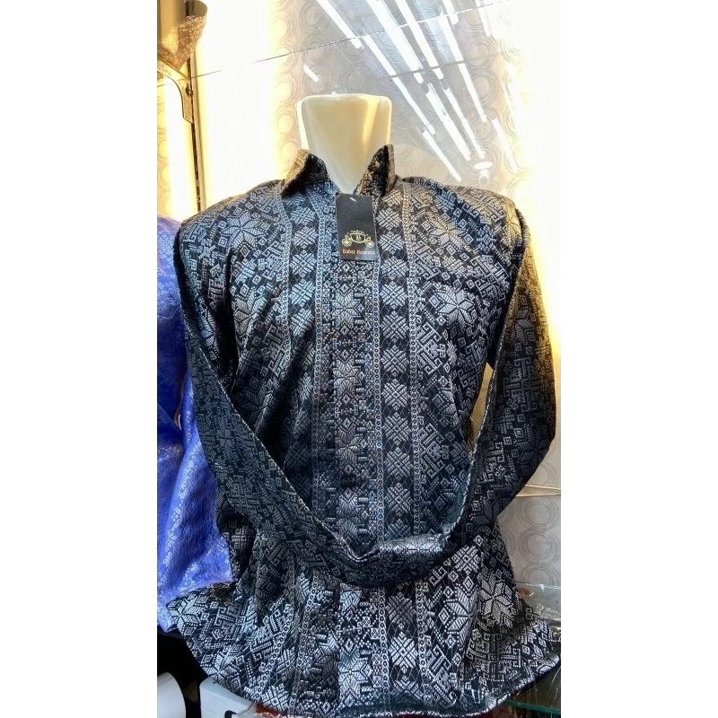 Batik Songket Palembang Pria Premium Dengan Furing