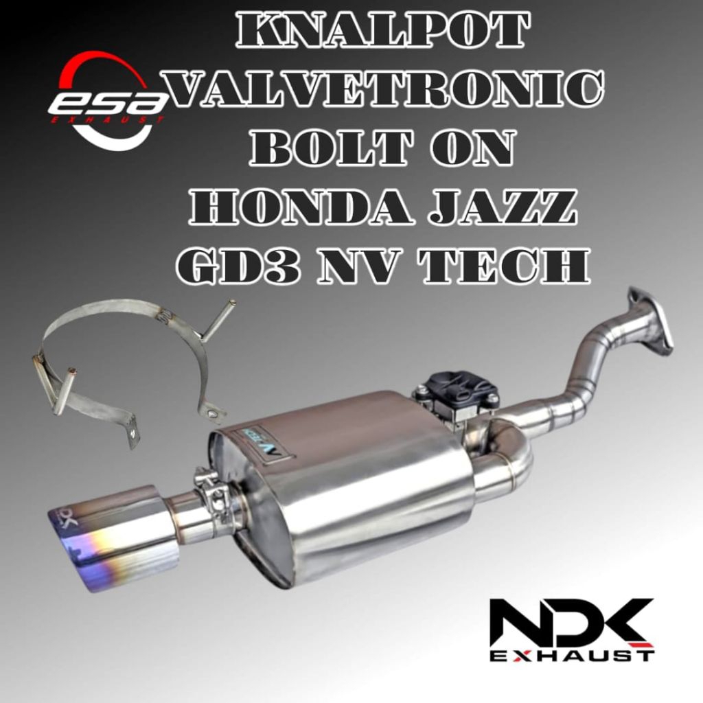 KNALPOT MOBIL VALVETRONIC HONDA JAZZ GD 3 NDK EXHAUST KNALPOT RACING MOBIL DUA MODE SUARA HONDA JAZZ