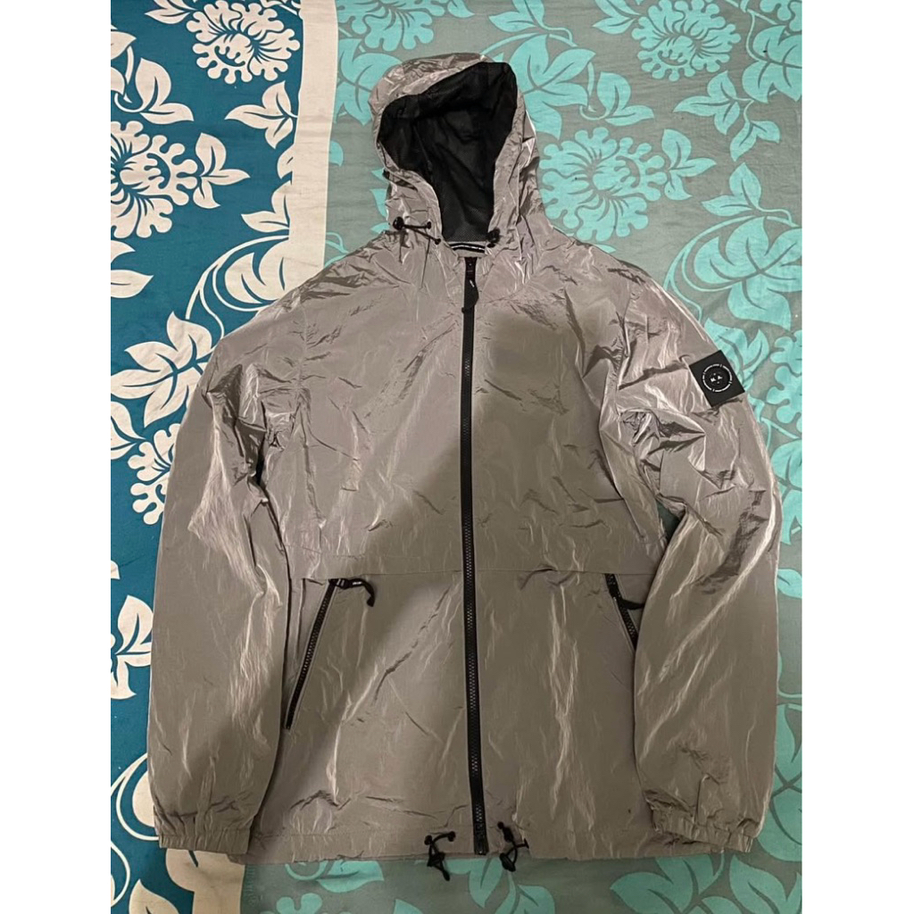 Marshall Artist Nylon Liquid Windrunner Jacket Silver
