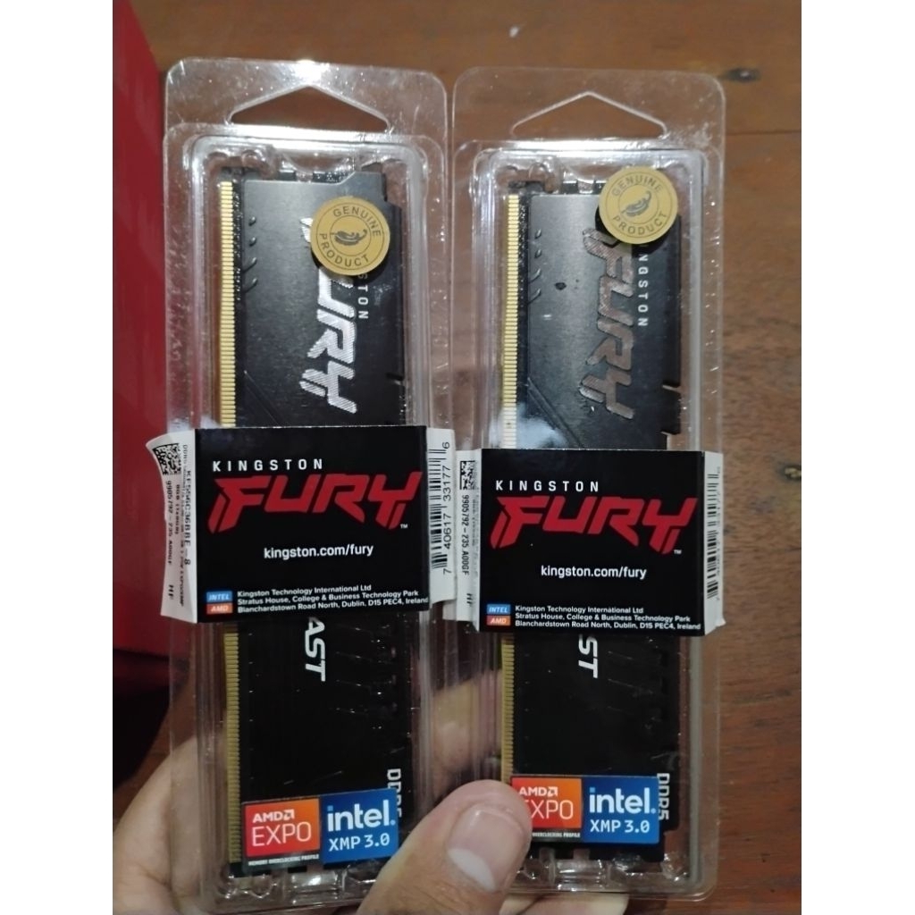 RAM DDR 5 FURY BEAST 16GB DUAL CHANNEL