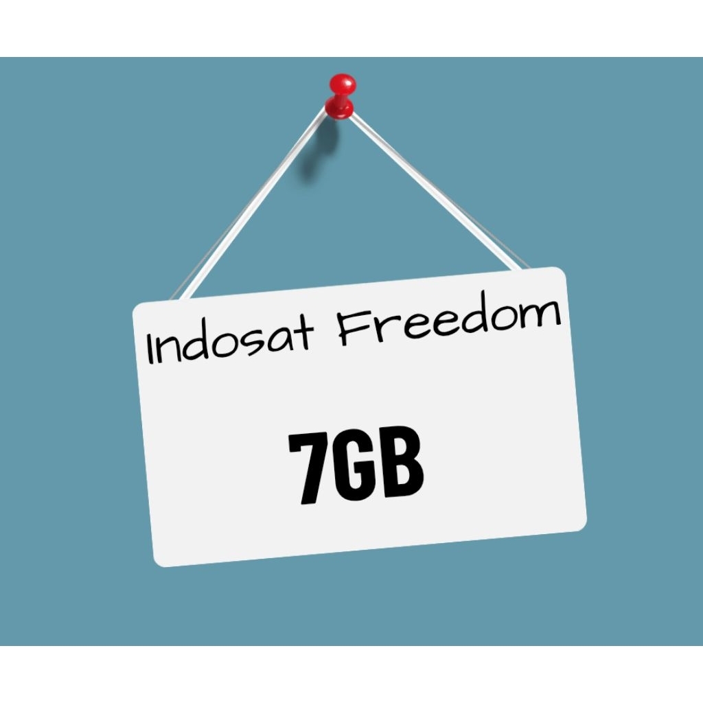Voucher Paket Data Indosat7 GB / Kuota Internet Indosat