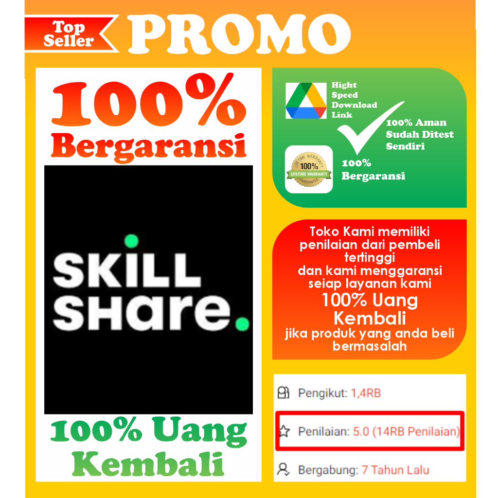 [LIFETIME] Software SkillShare Premium Skill Share FULL GARANSI