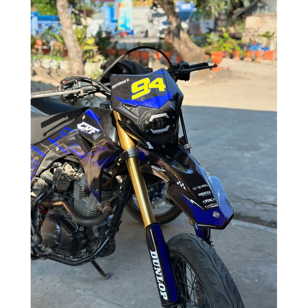 COD decals sticker motor crf 150 warna hitam
