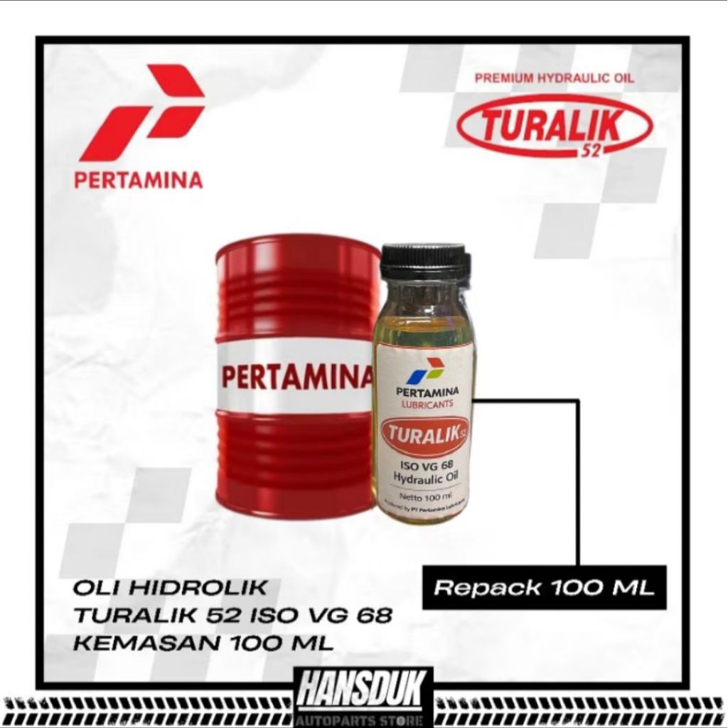 OLI HIDROLIK TURALIK 52 OLI SHOCKBREAKER MOTOR || repack 100 ml