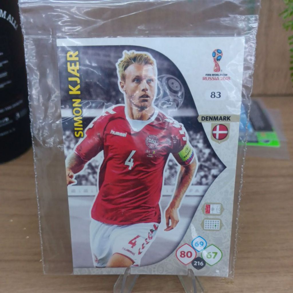 kartu bola panini xl adrenalyn world cup 2018 Denmark'