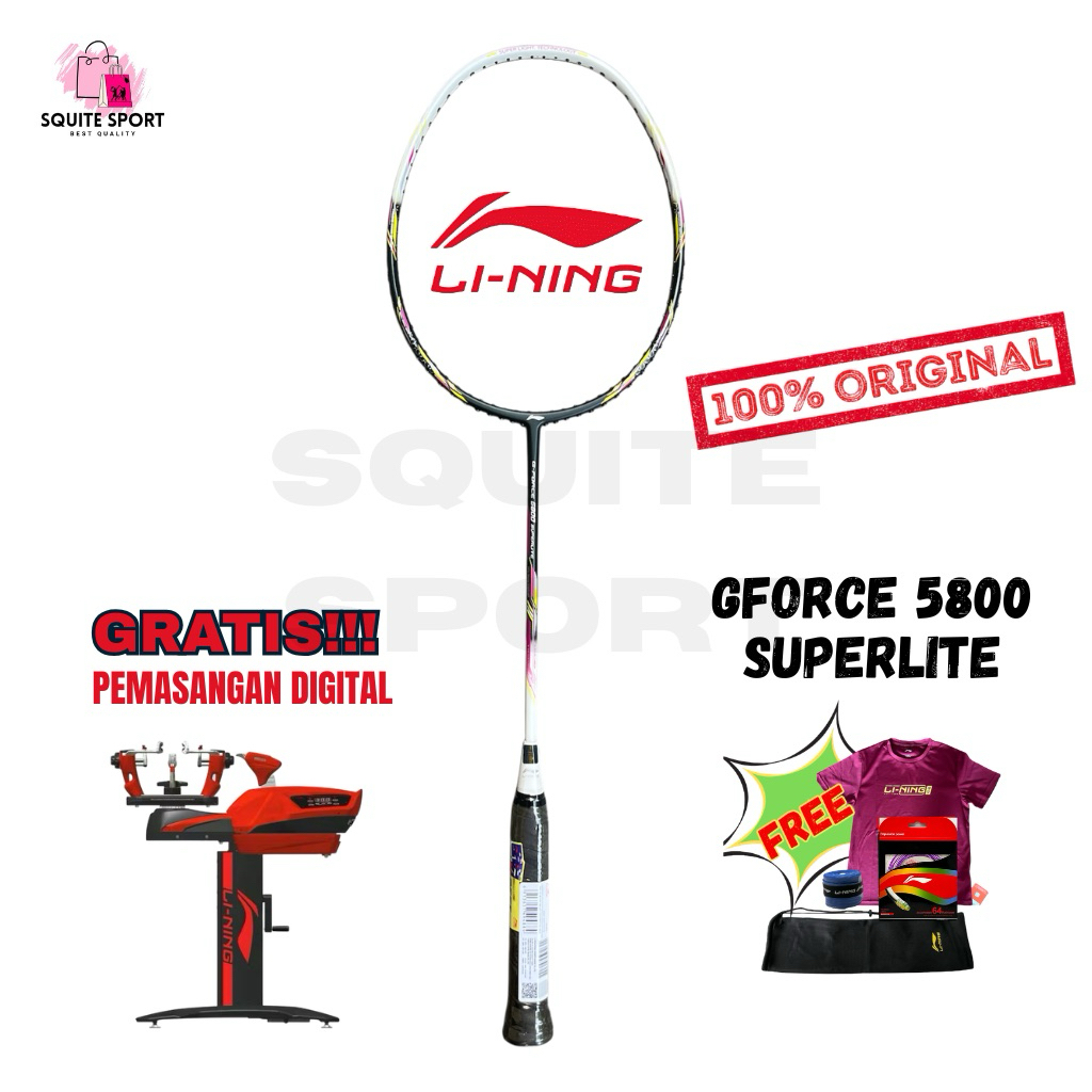 RAKET LINING GFORCE 5800 5900 SUPERLITE ORIGINAL BADMINTON
