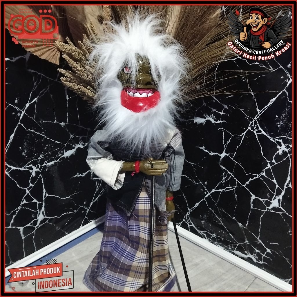 Wayang Golek Buta Ableh Calawak Badag – Handmade Karakter Lucu & Ikonik Khas Sunda