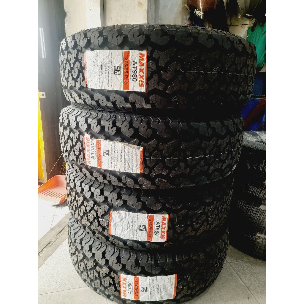 BAN MOBIL TUBELES BARU SEMI OFFROAD 275 65 R18 MAXXIS BRAVO A/T980 BAN SEMI OFFROAD NEW PAJERO , FOR