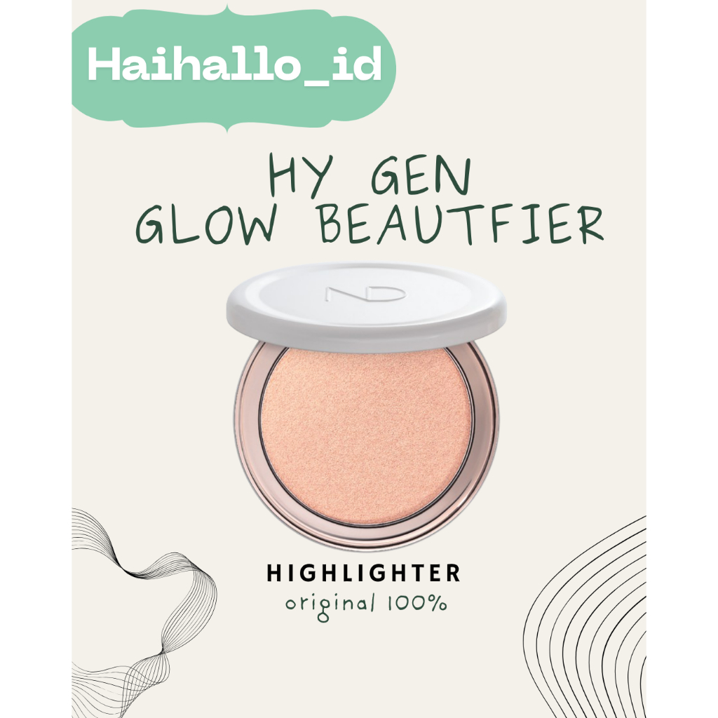 HAIHALLO HIGHLIGHTER NATASHA HY GEN GLOW SKINCARE POWDER 10G  ORIGINAL