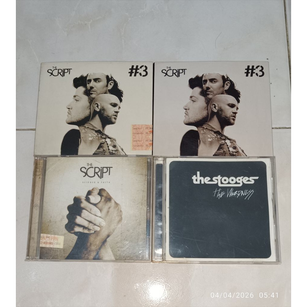 cd THE SCRIPT-#3 (1) / THE SCRIPT-#3 (2) / THE SCRIPT-Science & Faith / THE STOOGES-The Weirdness