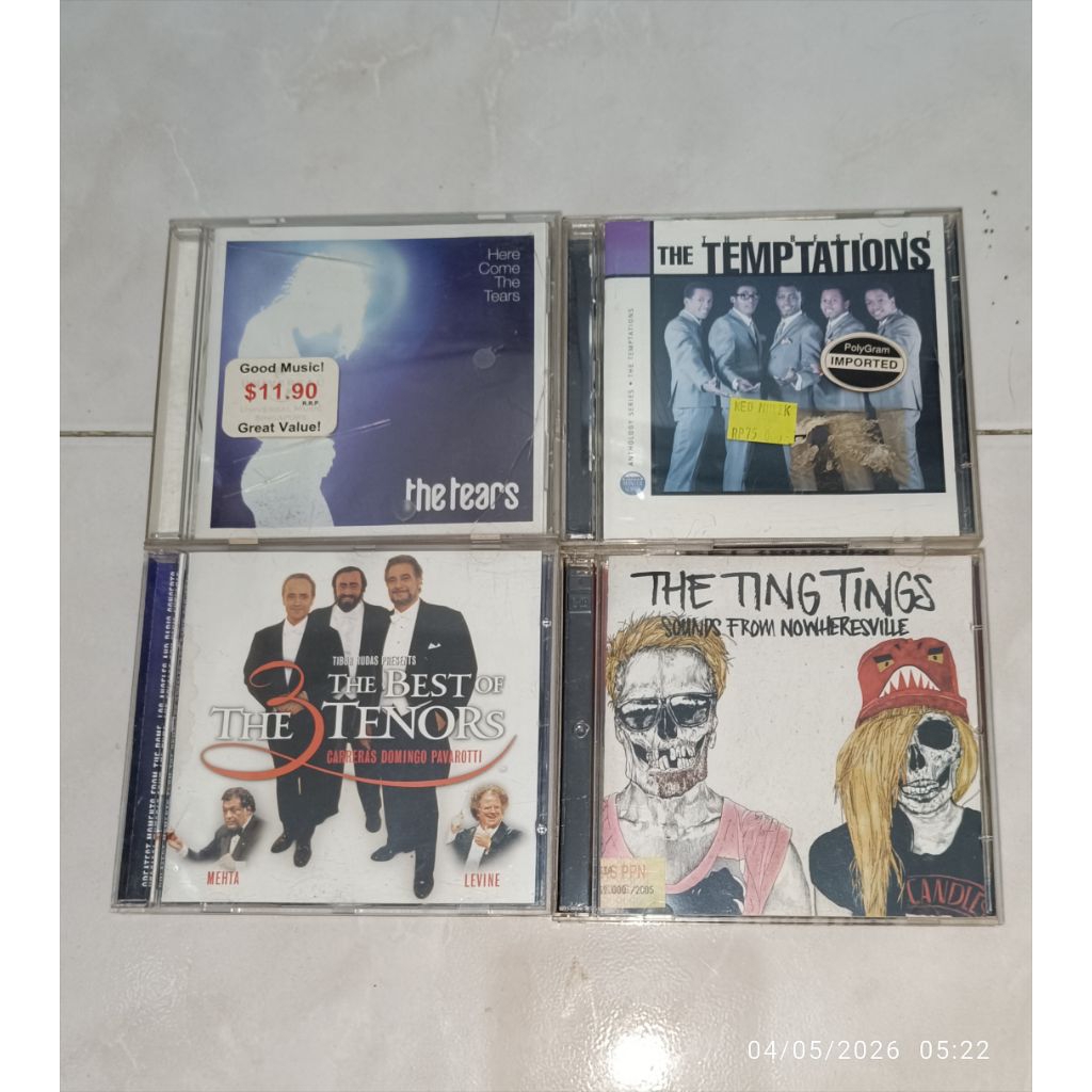 cd THE TEARS-Here Come The Tears / THE TEMPTATIONS-The Best Of / THE THREE TENORS-The Best Of / THE 