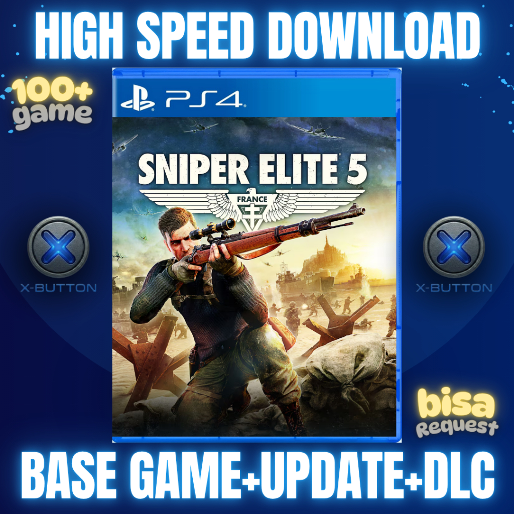 Sniper Elite 5 Game PS4 HEN Digital (Format PKG) | Full Version.