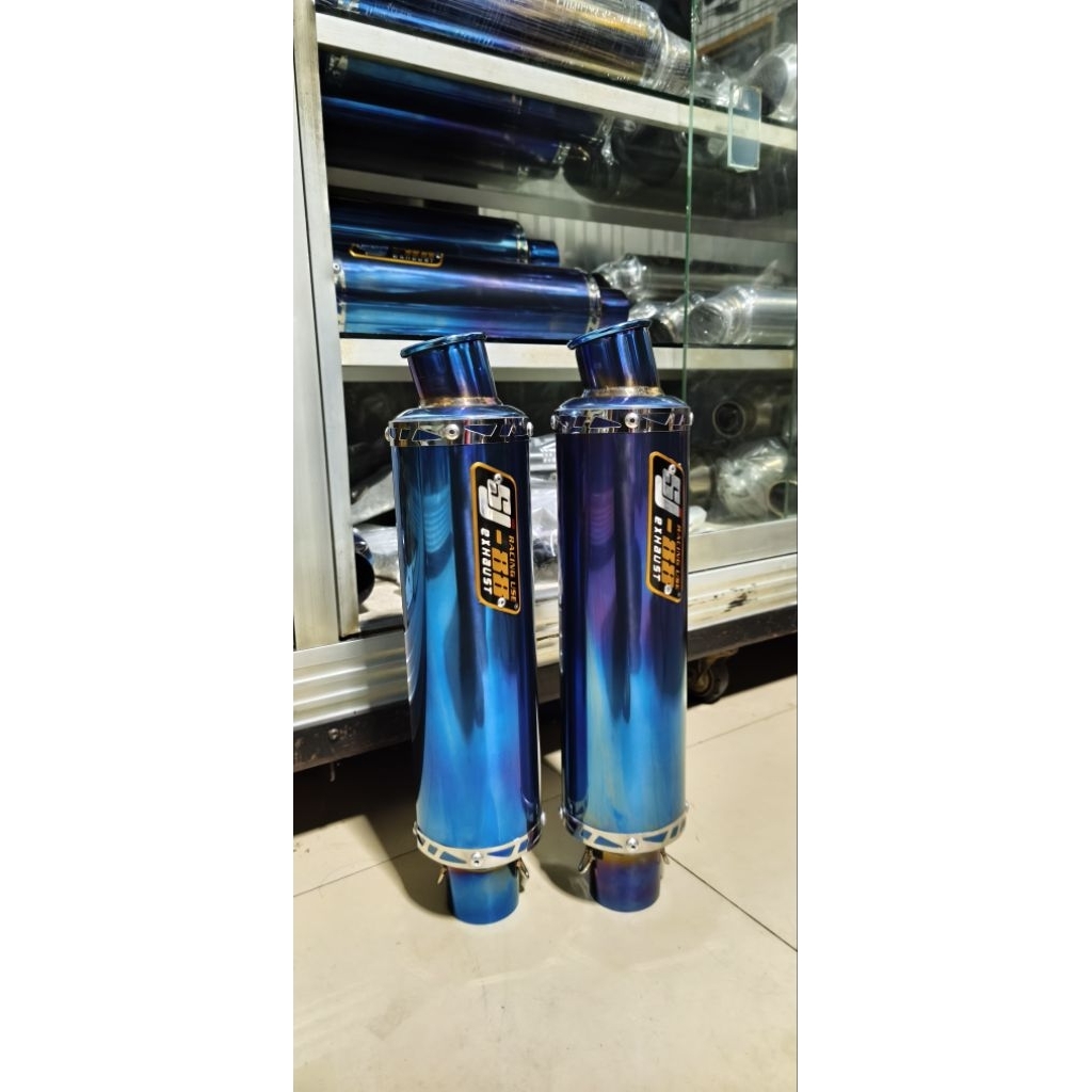 Silincer SJ88 tipe abadi new j3 bluemoon & blueviolet original SJ-88 RACING EXHAUST