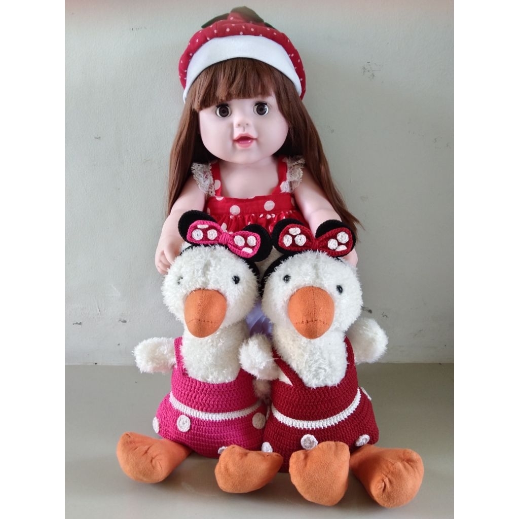 boneka white duck cute  (satuan)