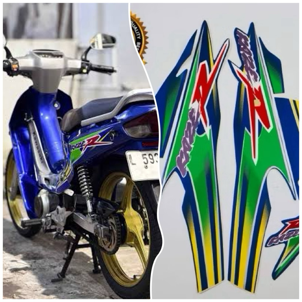 Striping Stiker Motor Kaze R 2003