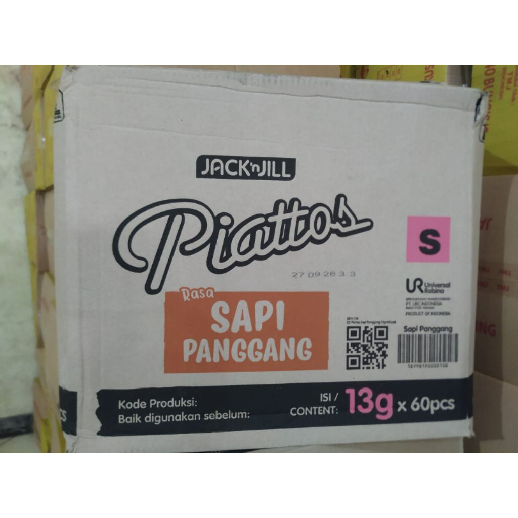 PIATTOS SNACK KENTANG 1 DUS ISI 60 pcs @13g