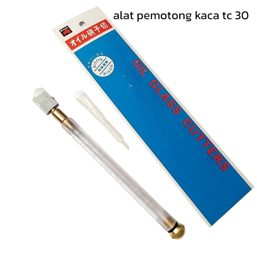 emotong Kaca BISON TC 30 Glass Cutter Tajam pemotong kaca tebal maupun tipis