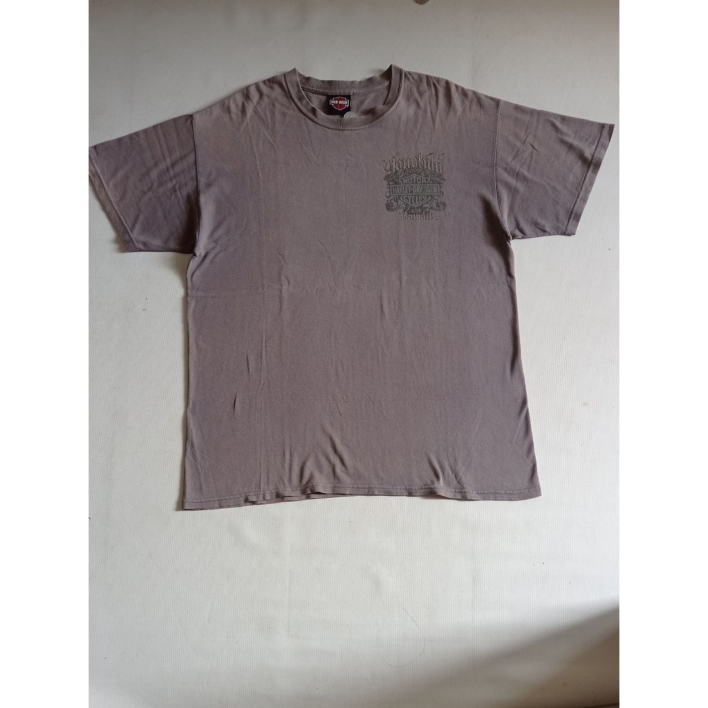 Kaos Harley Davidson Honolulu Hawaii Official Tag By Pacific Harley-Davidson Hawaii Build Up Size XL