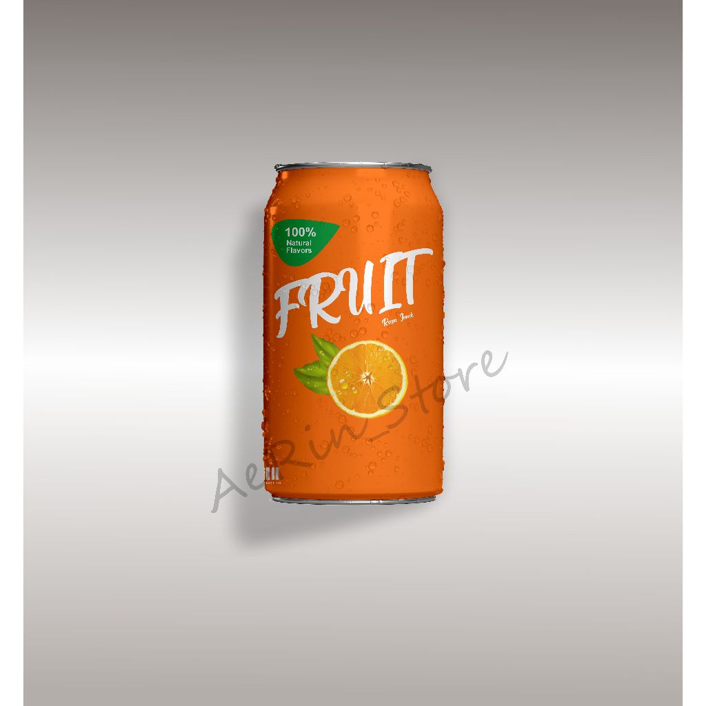 Mockup Kaleng Minuman Editable Corel Draw