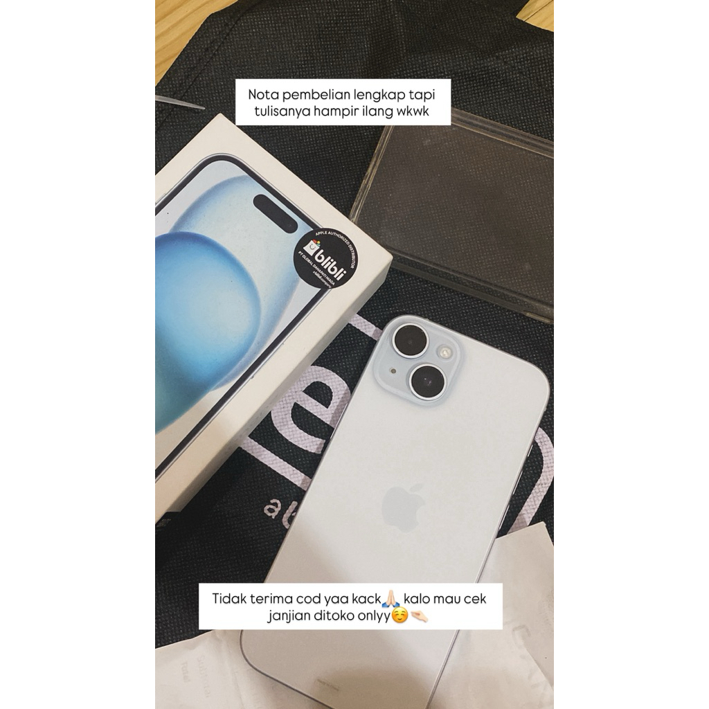 wts IPHONE 15 Second RESMI