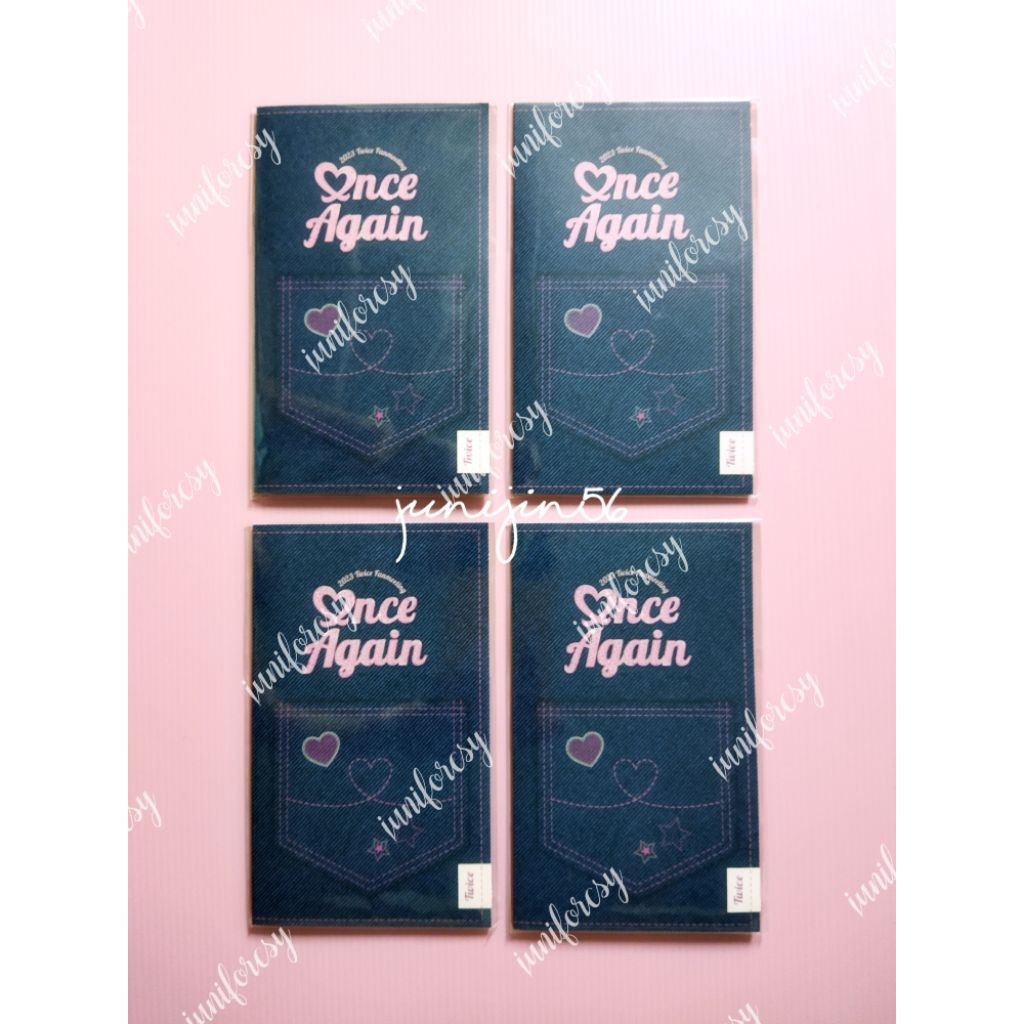 TWICE OFFICIAL SPECIAL TICKET SET PC POLAROID ONCE AGAIN MERCHANDISE MD SEALED