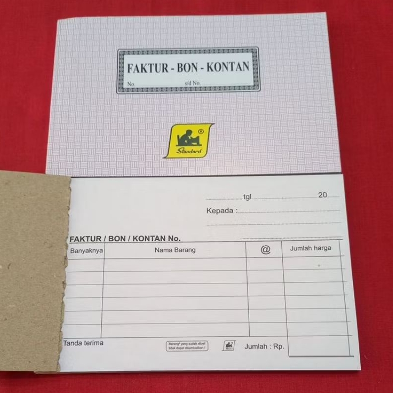 Faktur Bon Kontan Standard Rangkap 3 Kecil