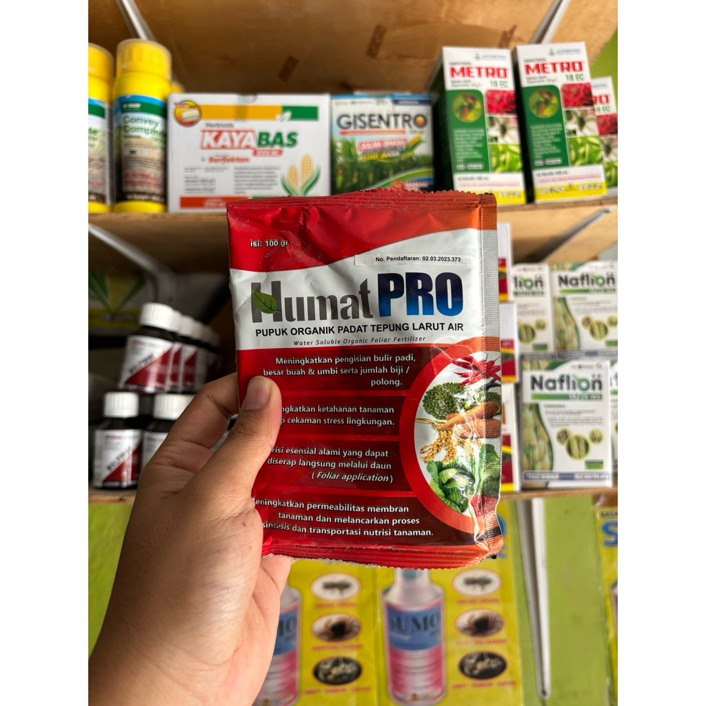 HumatPro 100gr Pupuk Organik Asam Humat & Asam Amino Larut Air Penyubur Tanaman Padi Sayur Buah