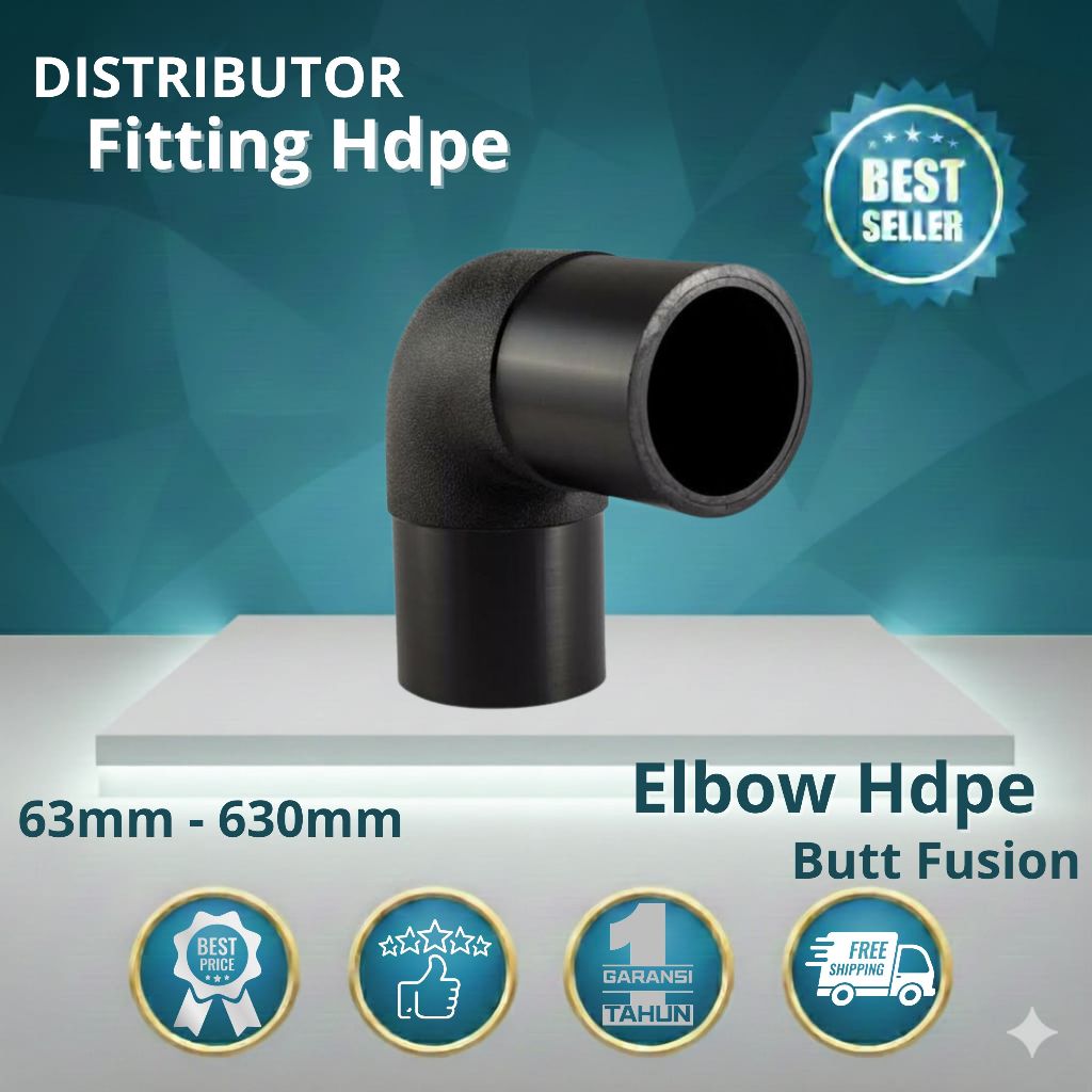 Elbow Hdpe 90 Butt Fusion Ukuran 110mm/4 Inch | Distributor Fitting Hdpe