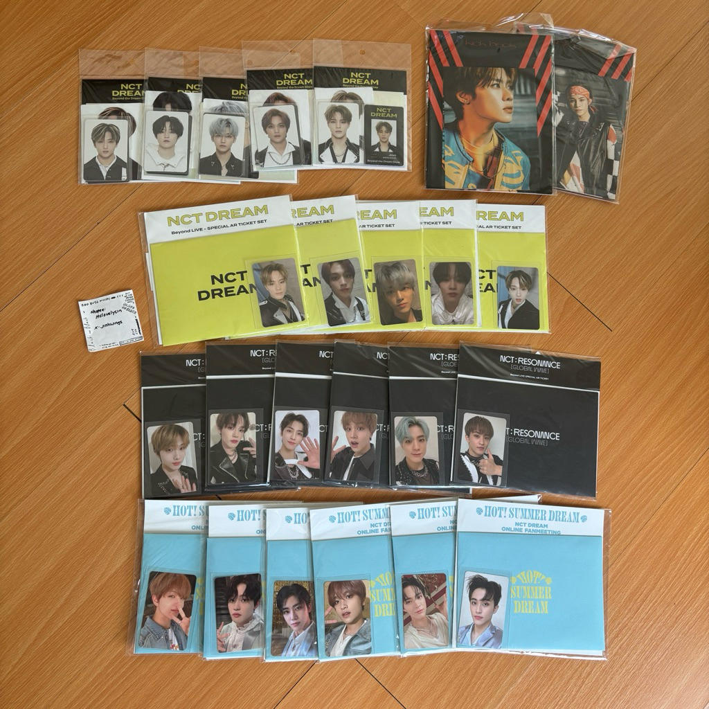 [NCT DREAM / WAYV] AR Ticket / Photocard & Photo Frame (kun yangyang mark jeno haechan jaemin chenle