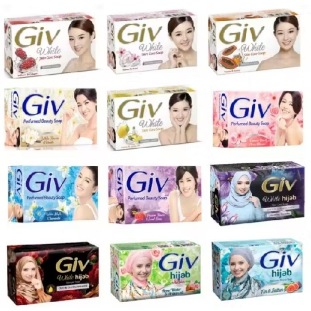 GIV Sabun Mandi Batang 72gr | Sabun GIV batang | Giv White Hijab | Sabun Mandi Giv
