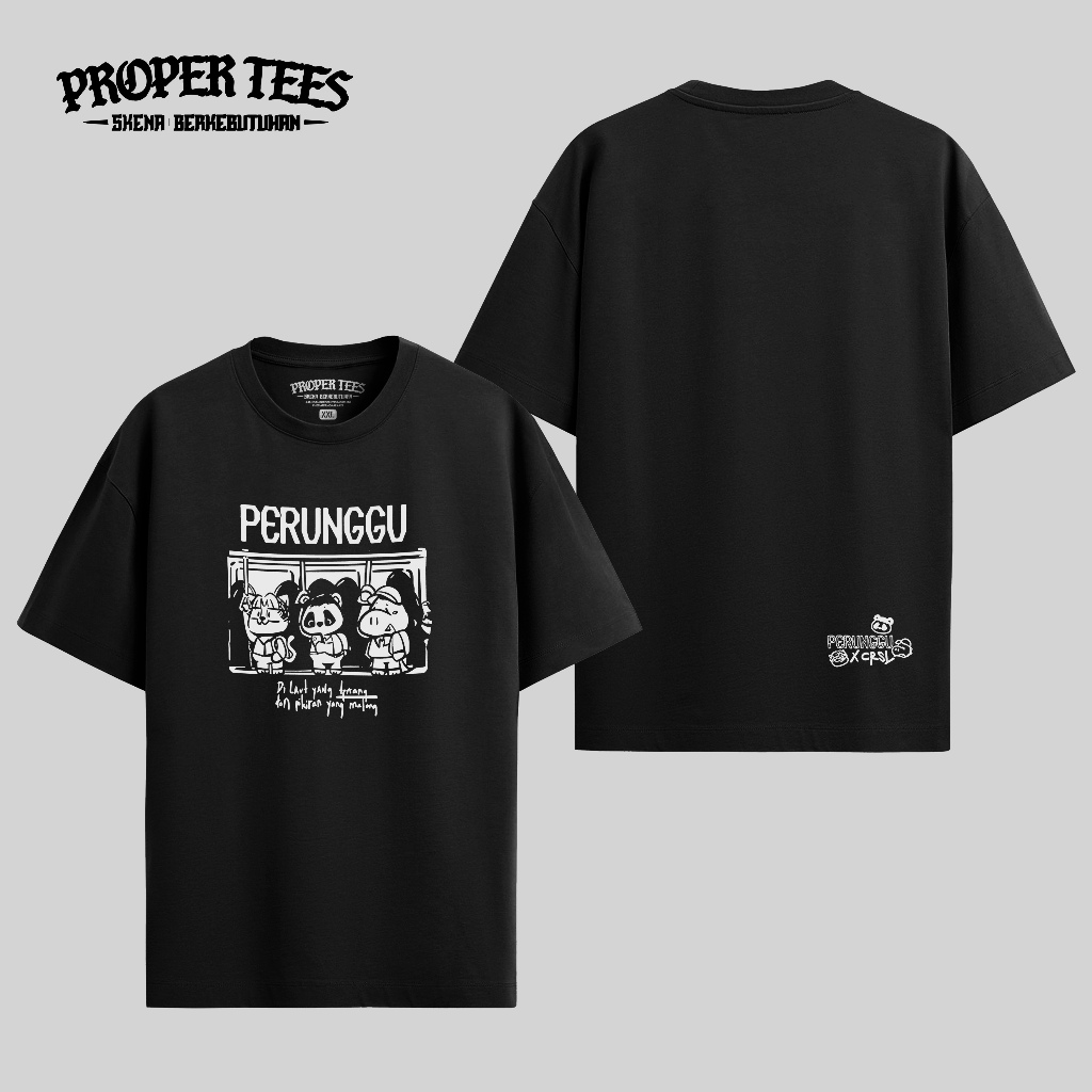 Propertees Kaos Band Skena Combed 24s 30s T-shirt Perunggu x CRSL Halt