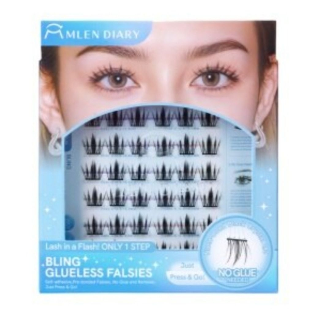 BY.FAST-Mlen Diary Eyelash Bling Glueless Falsies Small
