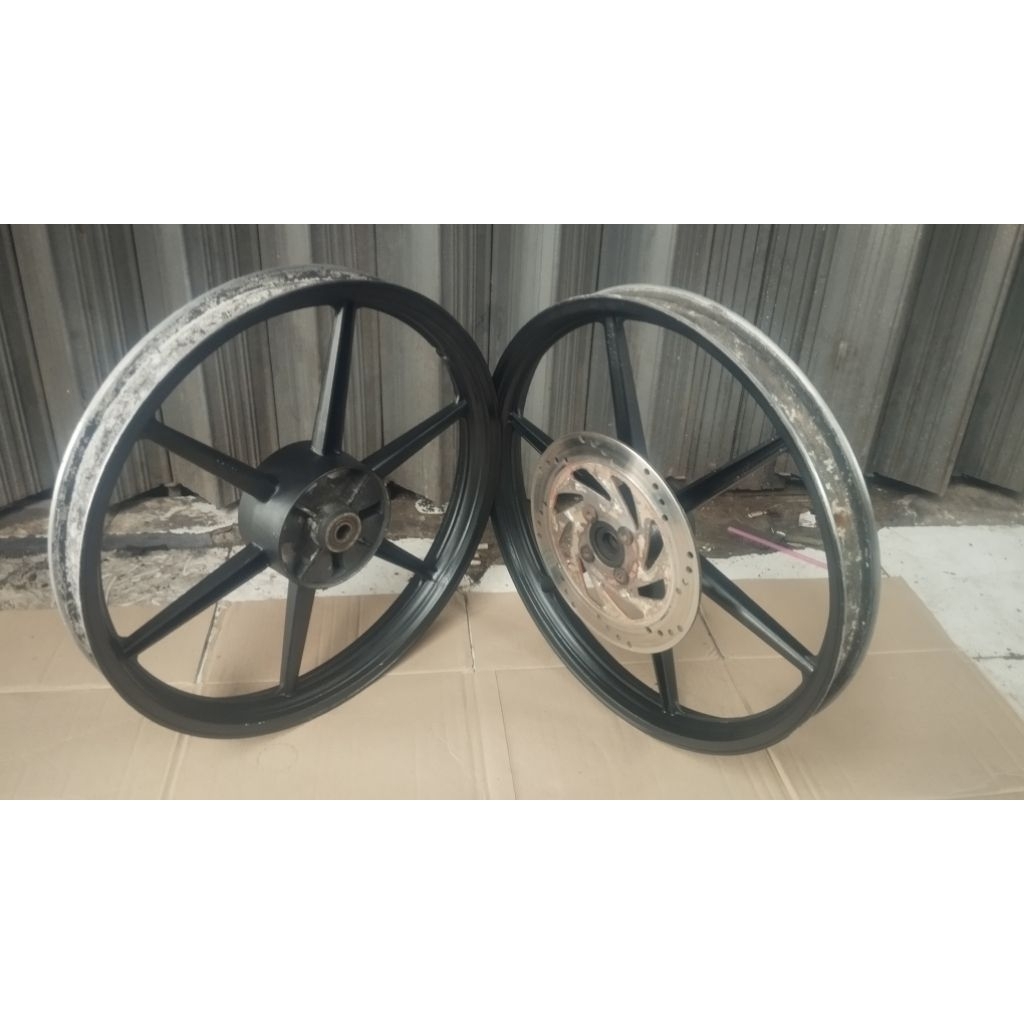 Velg depan belakang kawasaki kaze r palang 6