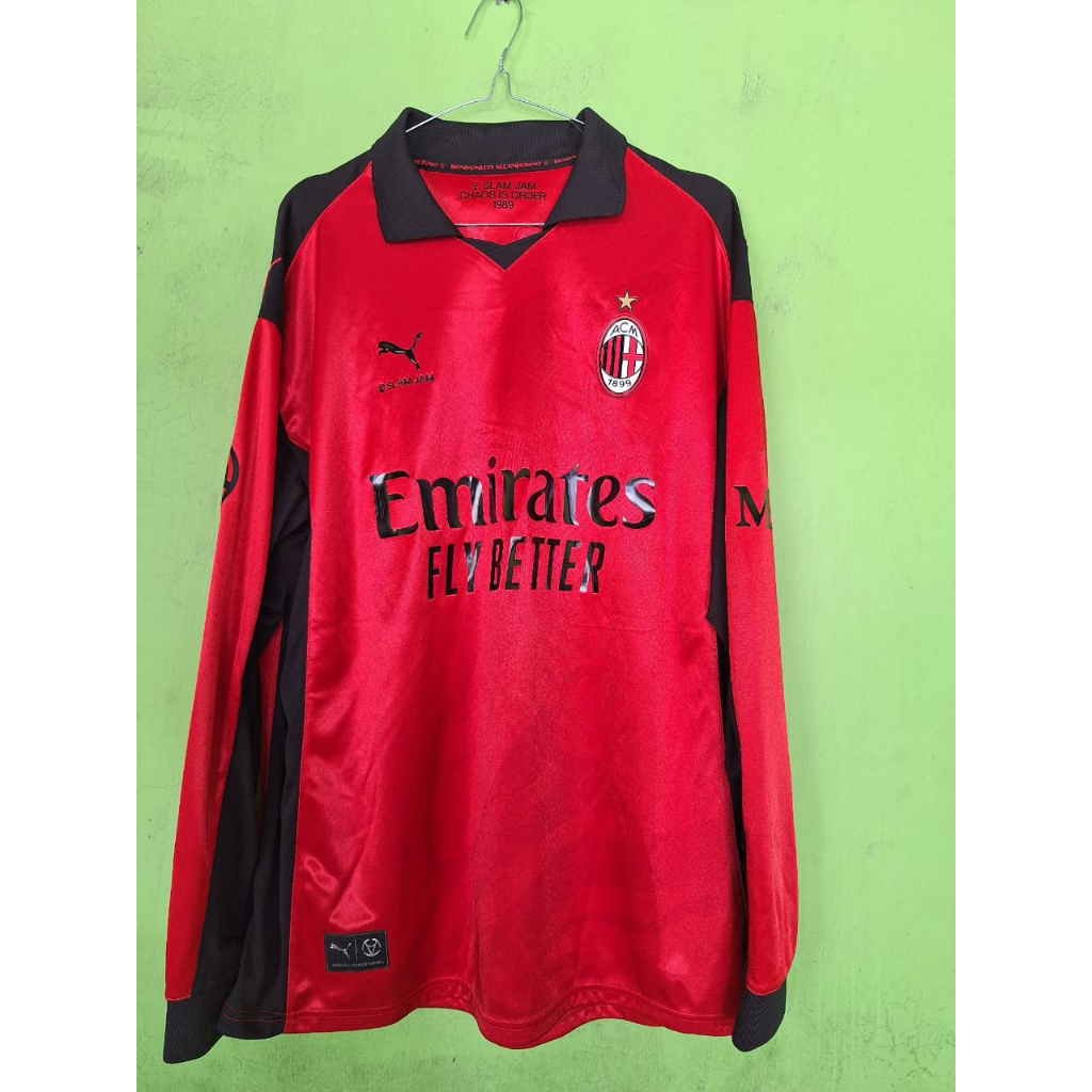 Jersey AC MILAN 4th Slamjam limited edition for collection RARE size S OVERSIZE