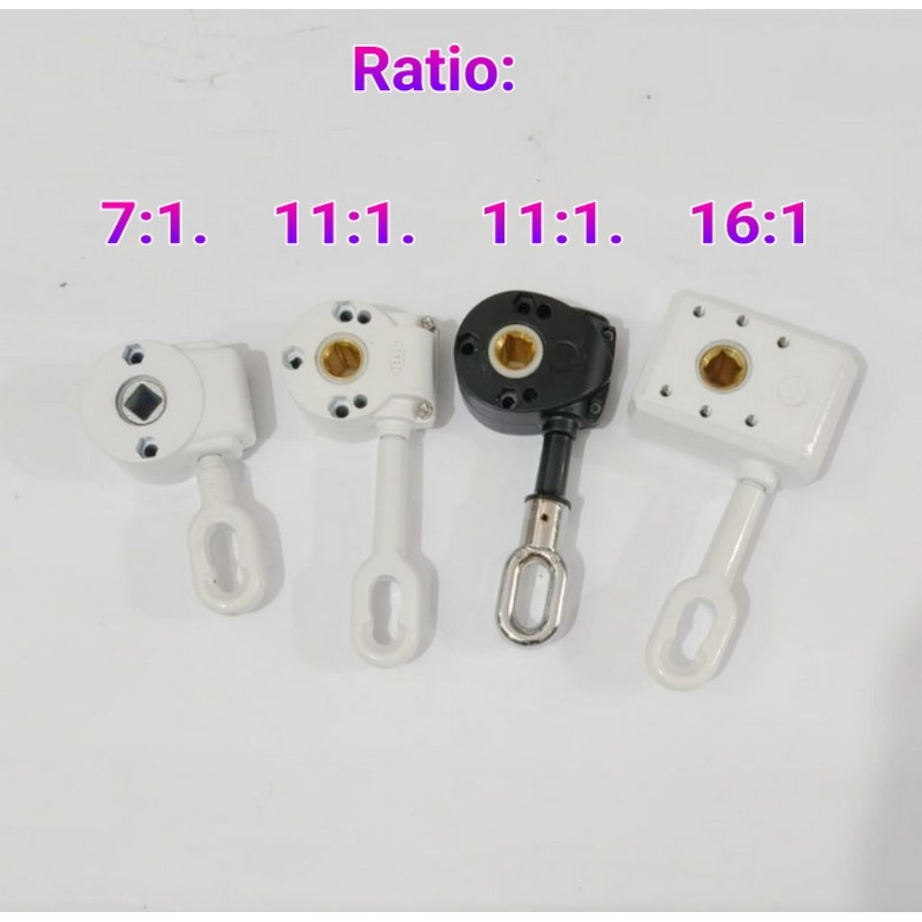 Gear Box Engkol Awning  Ratio : 7:1 - 11:1 -- 16:1 Retractable End Cup 70mm Roller Tube Awning Part