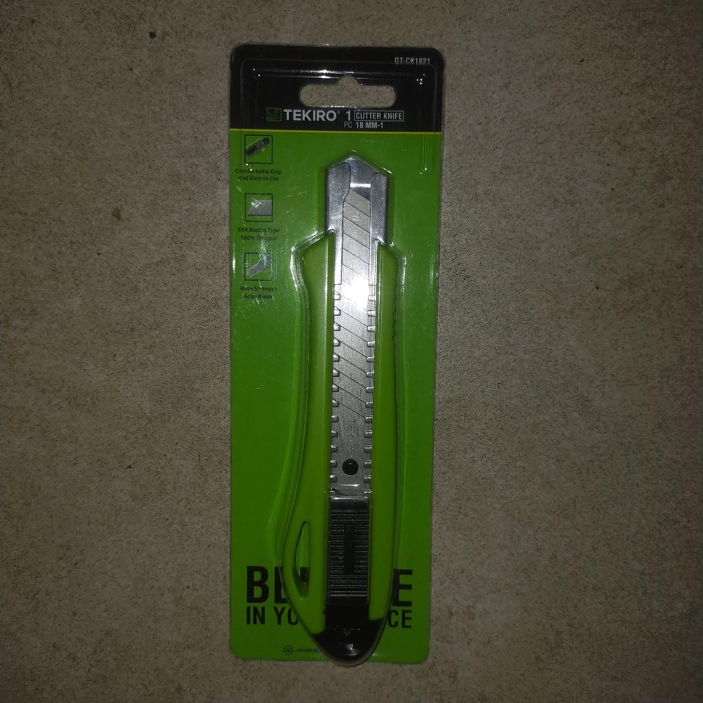 cutter tekiro 18mm / cutter merek tekiro 18 mm