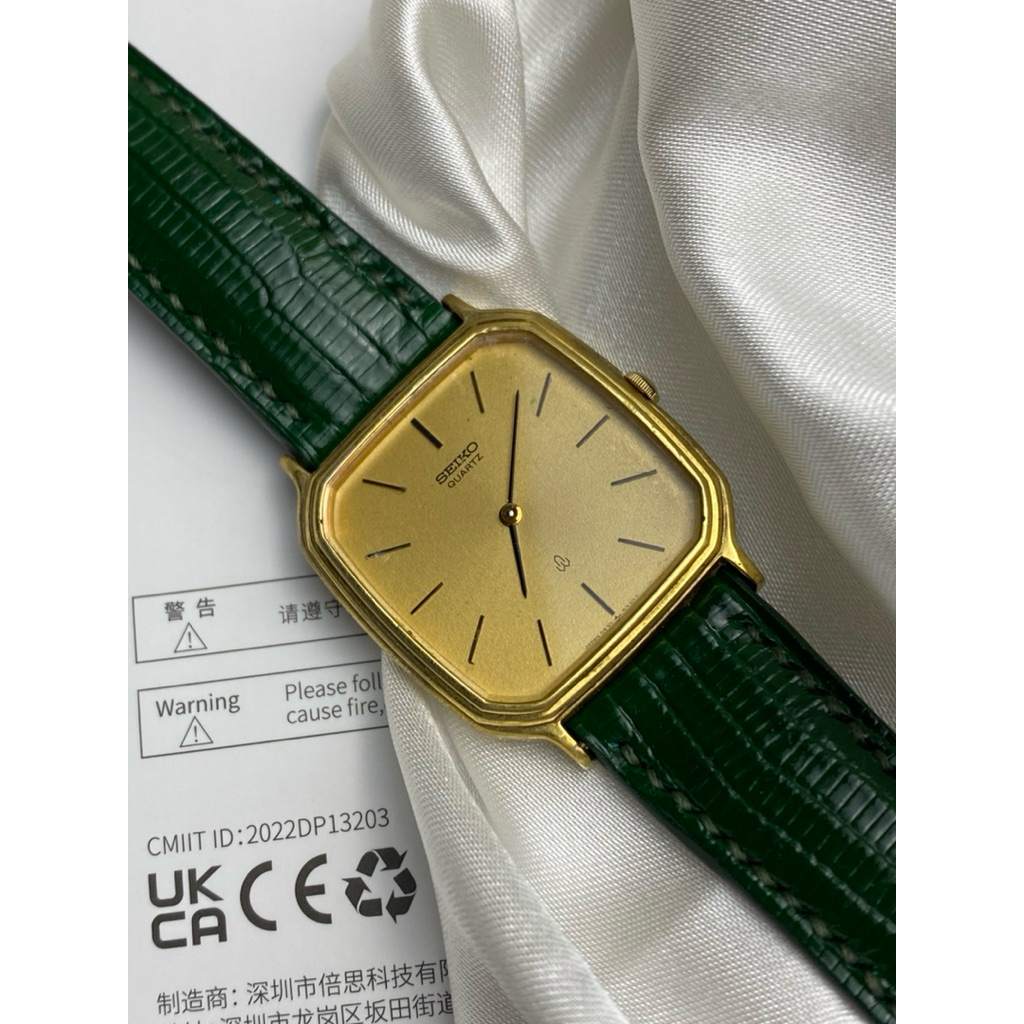 jam tangan SEIKO tank dresswatch second pria ORIGINAL (hanya jam saja)