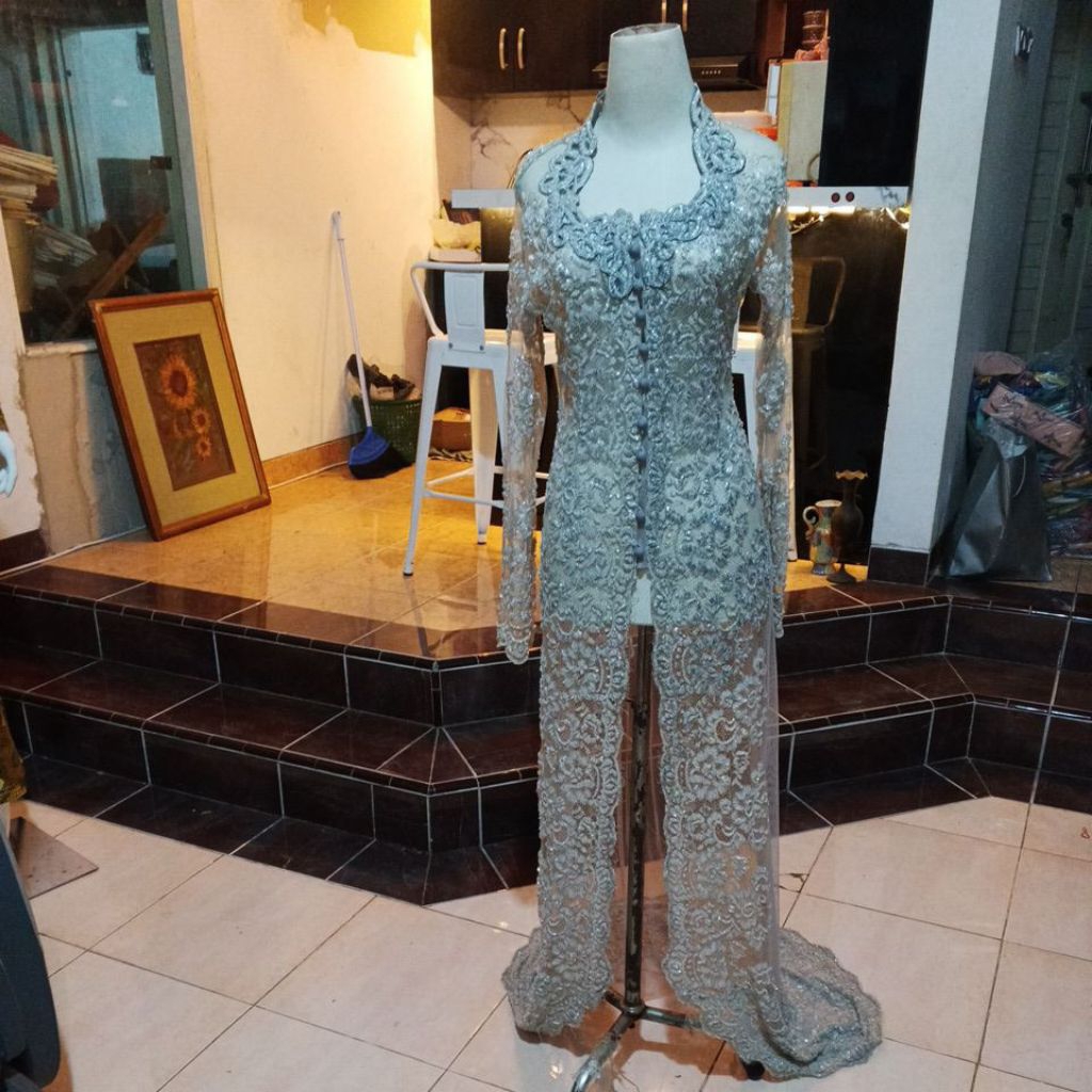 kebaya akad pl full payet jepang