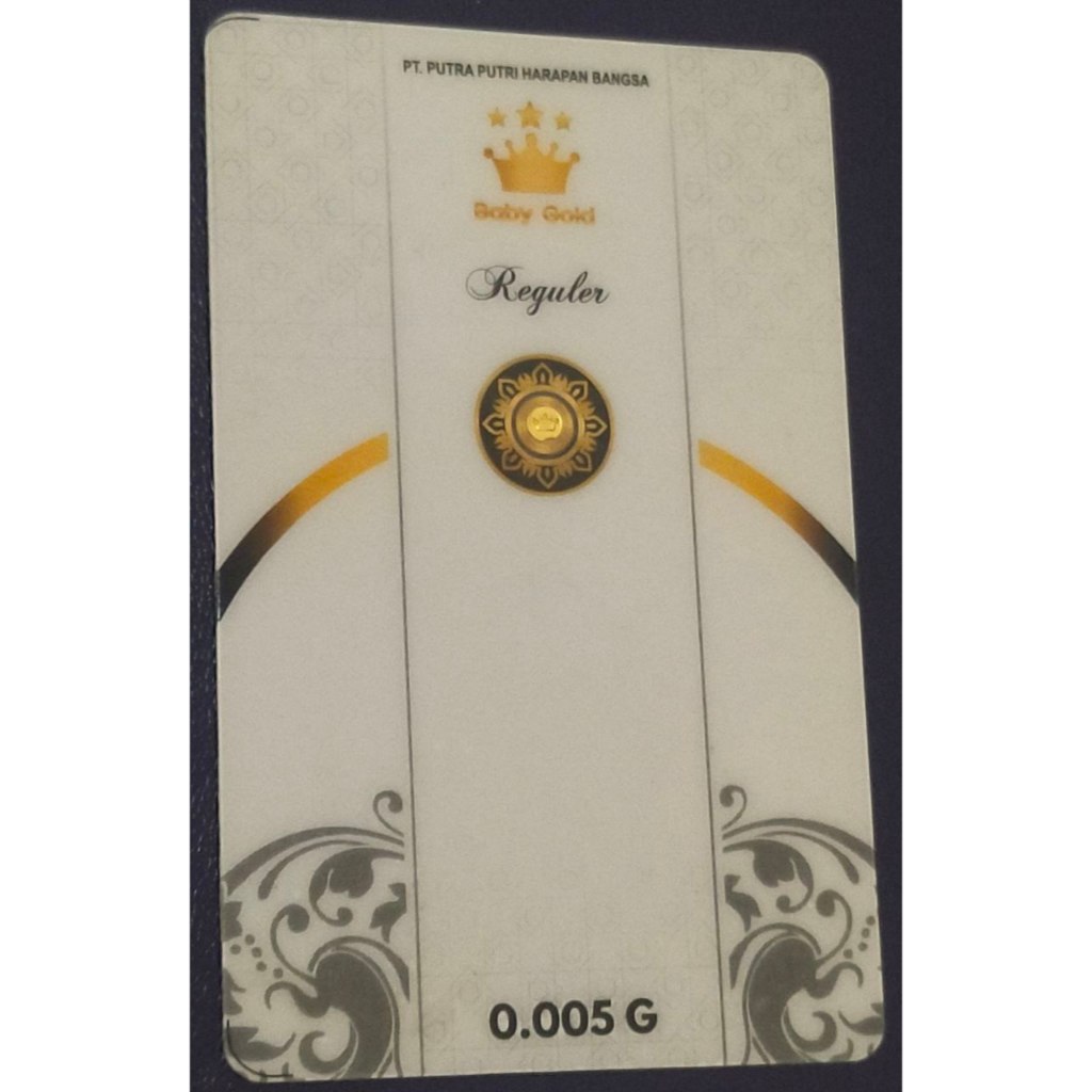 Logam Mulia Emas Baby Gold 0,005 Gram Reguler
