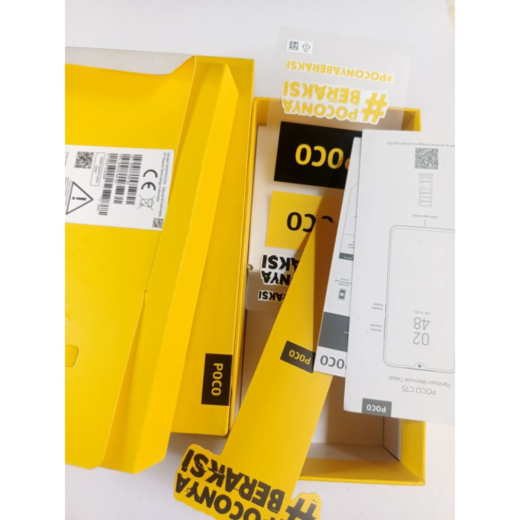 Box / Kotak Poco C75 Ram 6/128 Warna Green Ori Copotan / Ori Bawaan Hp