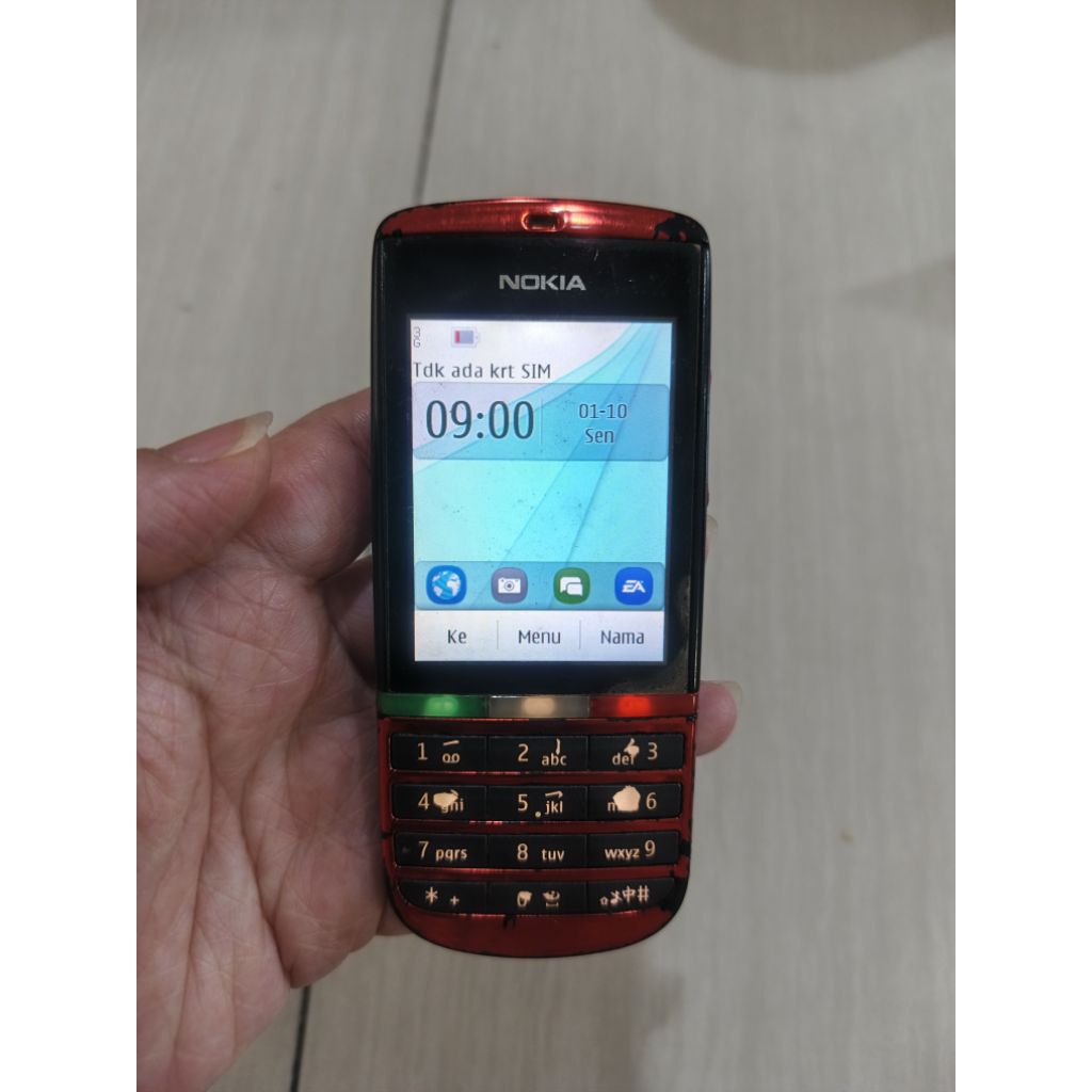 NOKIA ASHA 300 ORIGINAL NORMAL SIAP PAKAI HANDPHONE NOKIA SECOND JADUL UNIK LANGKA