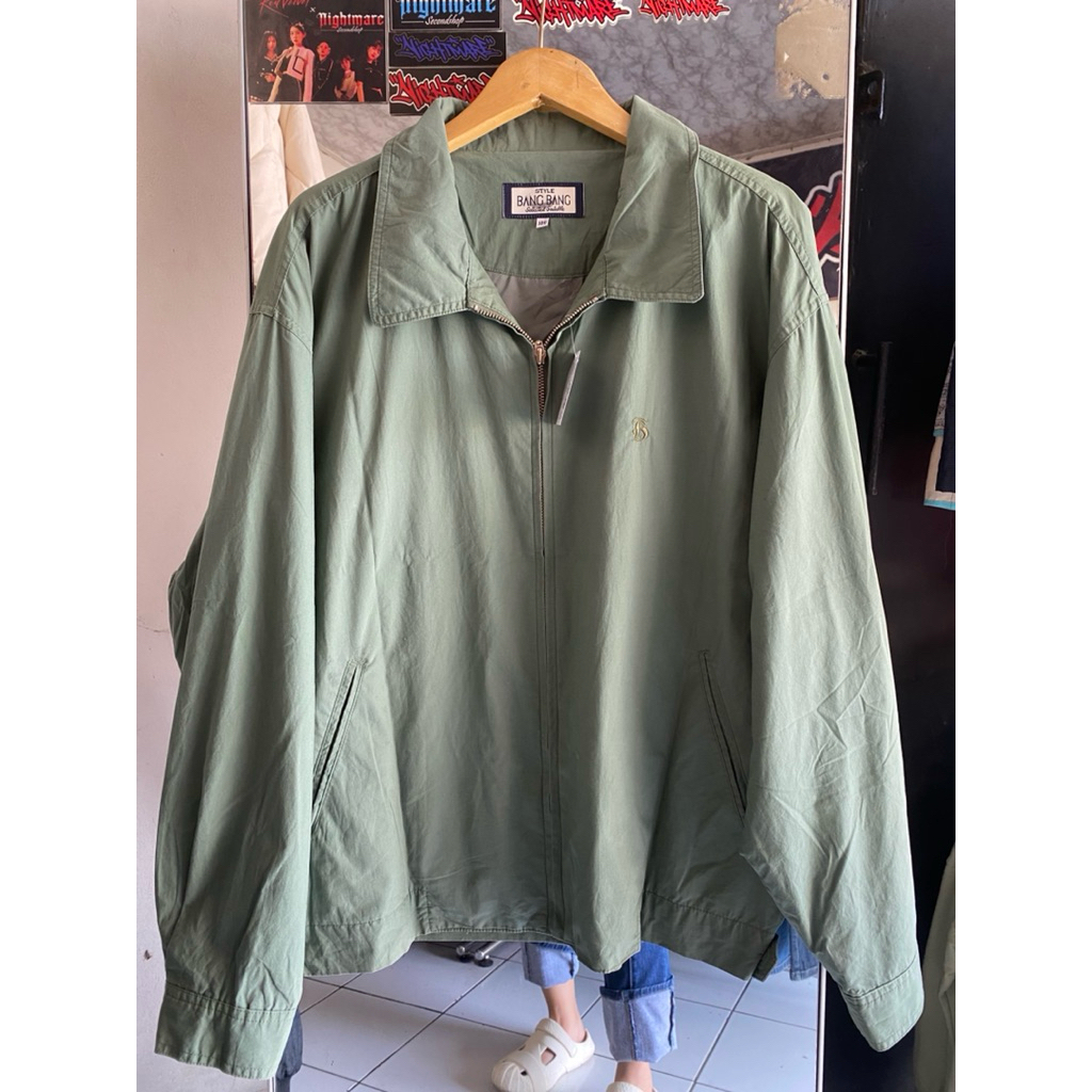 JAKET BOMBER STYLE BANG BANG GREEN