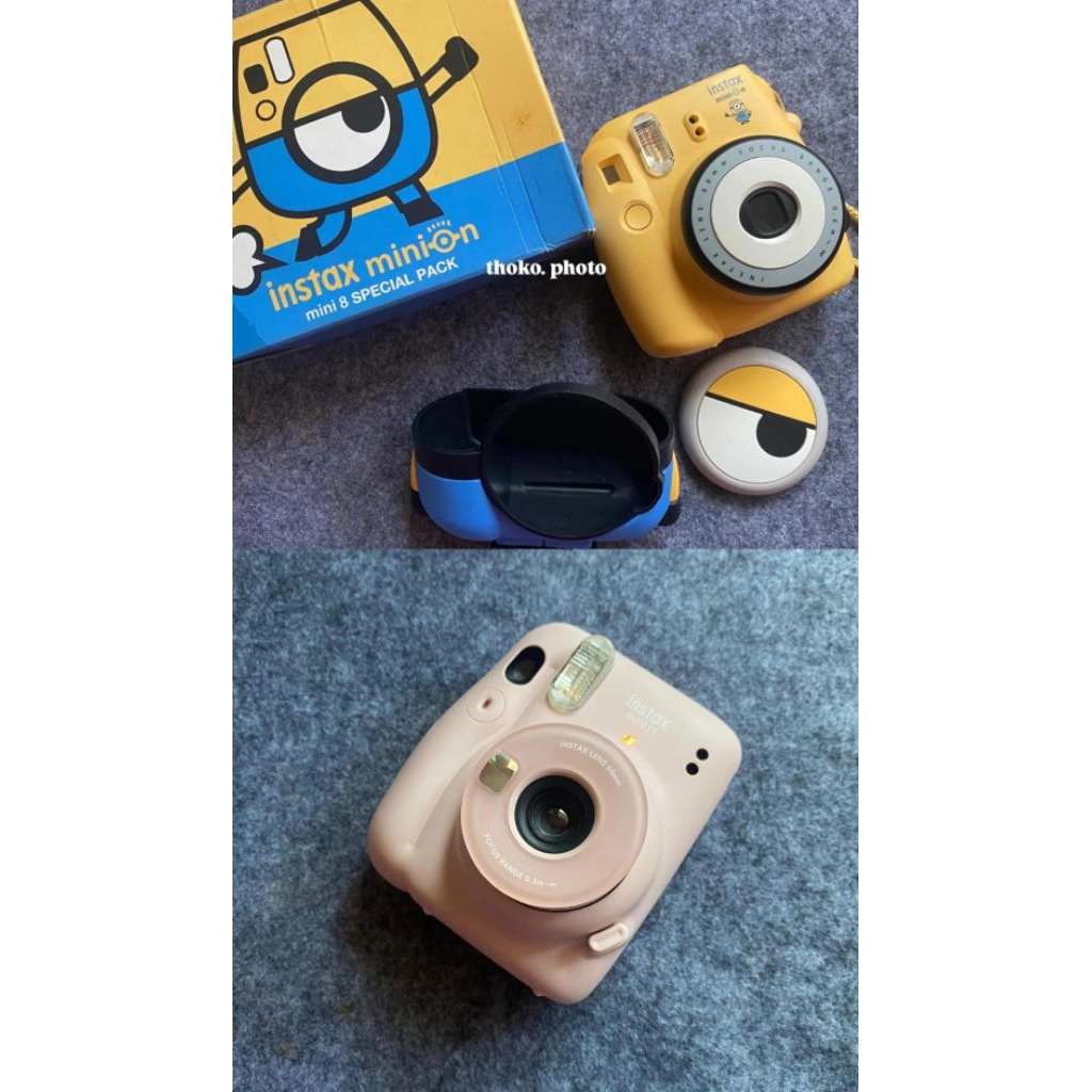 instax mini 11 pink / minion preloved