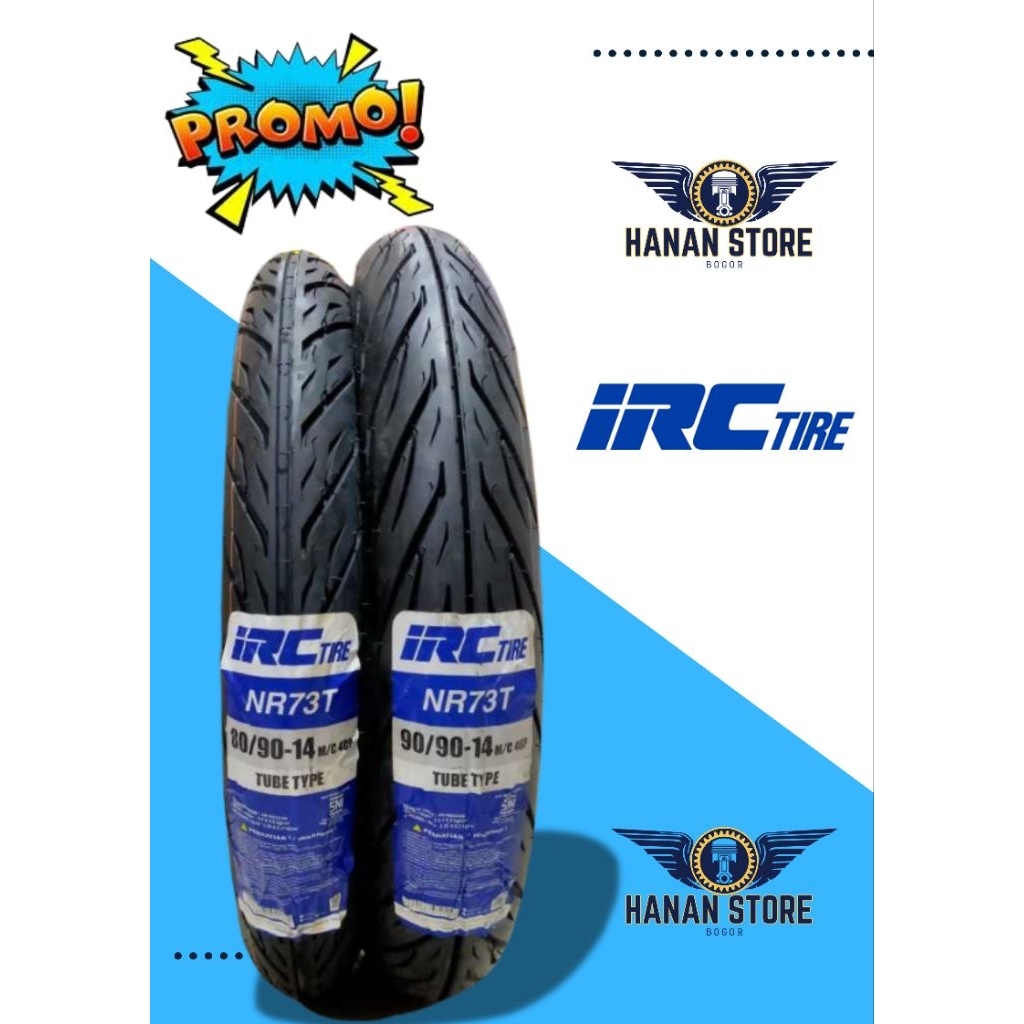 PROMO BAN IRC TUBLES DEPAN BELAKANG RING 14 BEAT VARIO MIO ALL MATIC