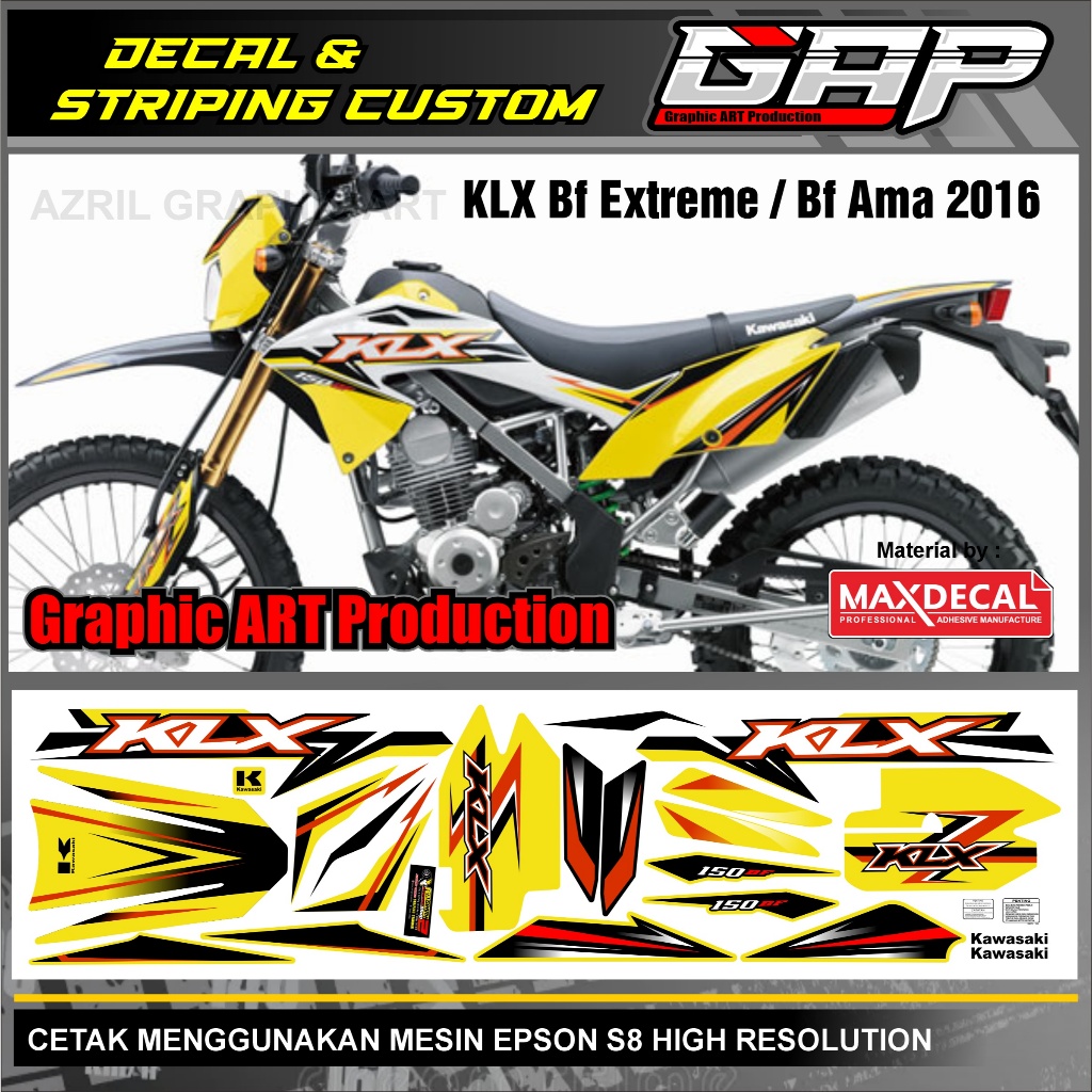 Striping KLX BF Extrem,Bf ama 2016