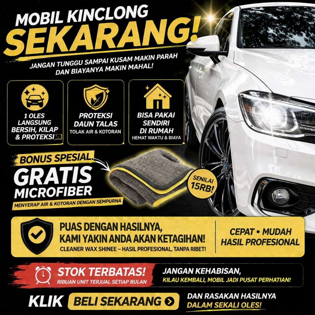 HOT PRODUCT Cleaner Wax SHinee Poles Body Mobil Penghilang Baret Wax Pengkilap Mobil Putih