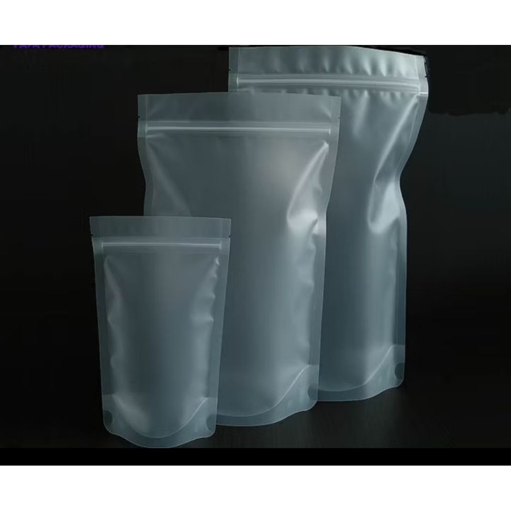 Standing pouch ziplock matte doff kemasan makanan termurah