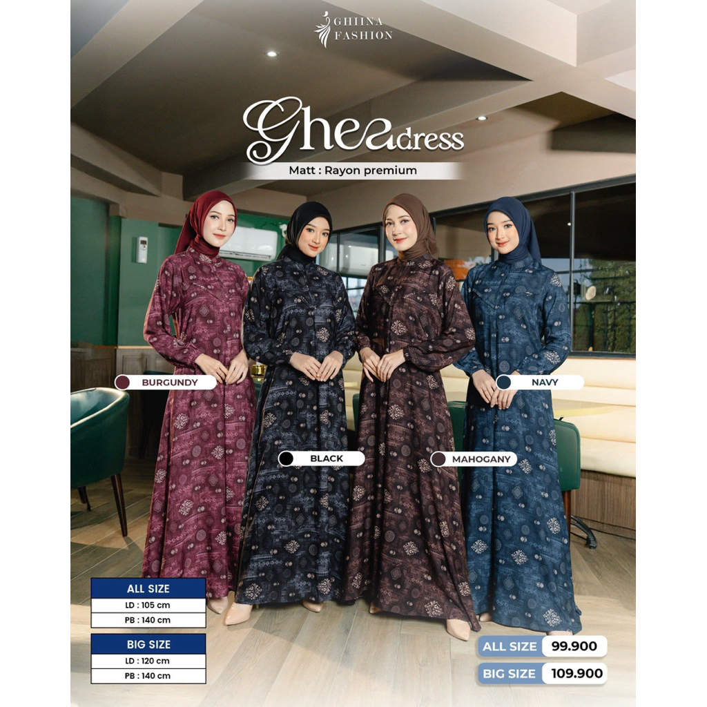 Ghiina Fashion - Dress / Gamis / Ghea Dress Ghiina Fashion